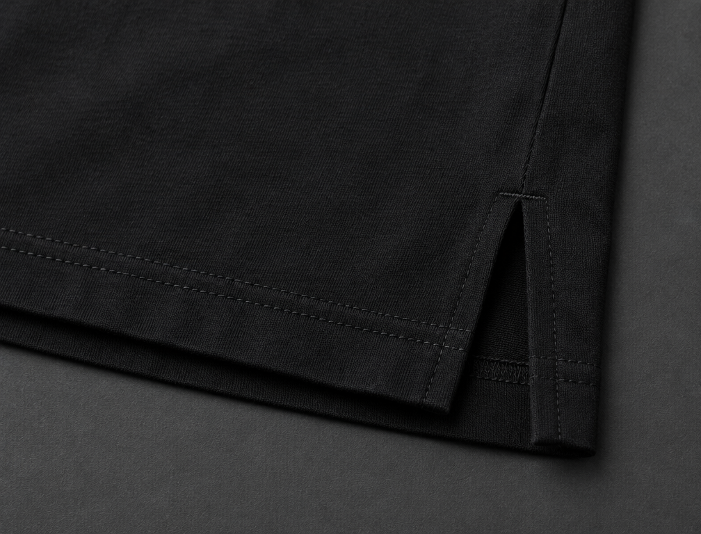 The hem — illustrative close-up