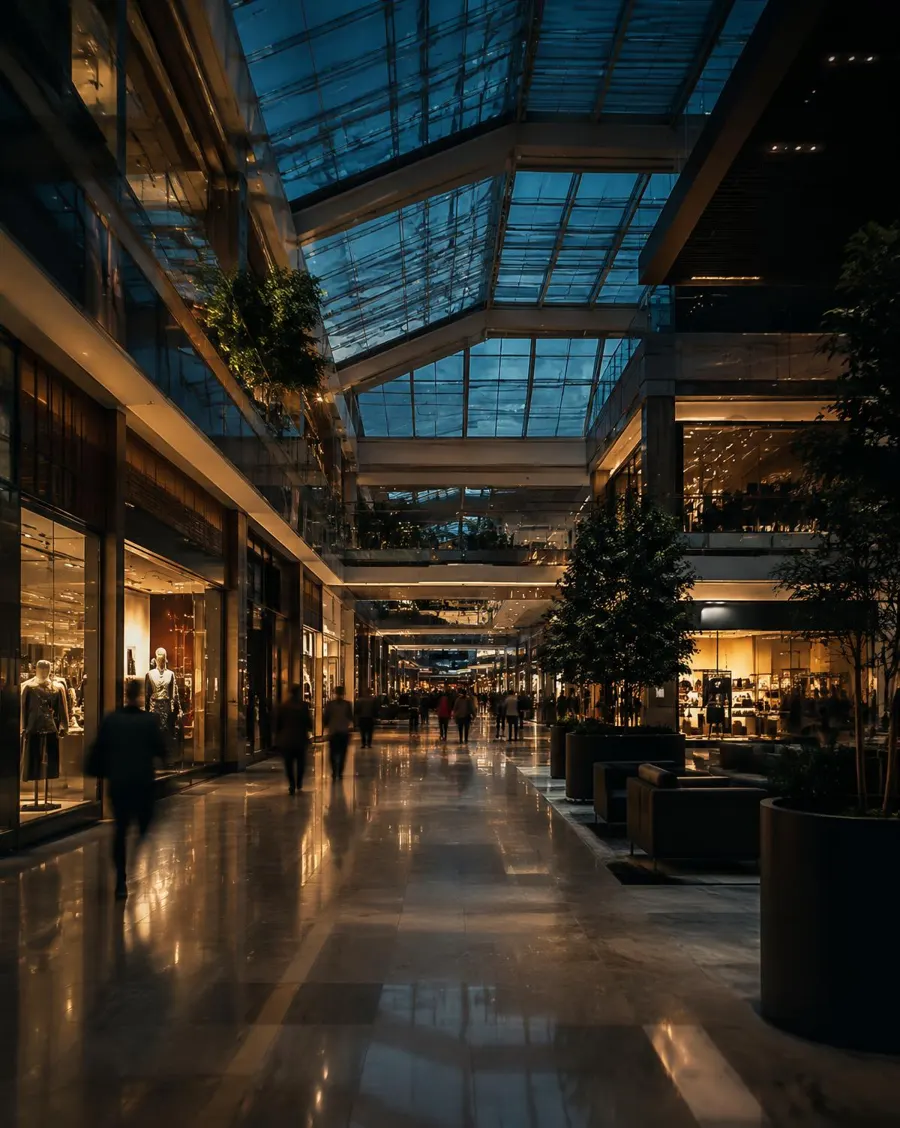 Illustrative shopping mall photo — Square One Shopping Centre