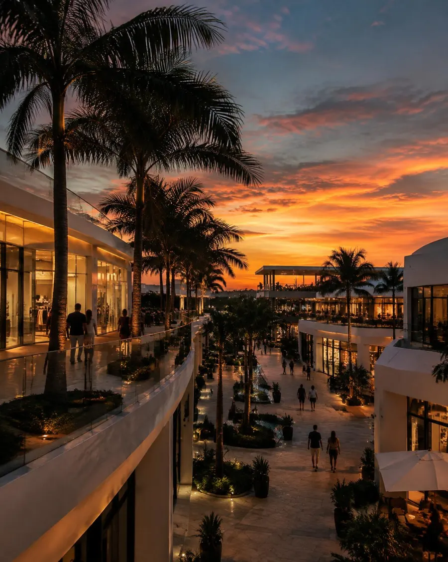 Illustrative shopping mall photo — Aventura Mall