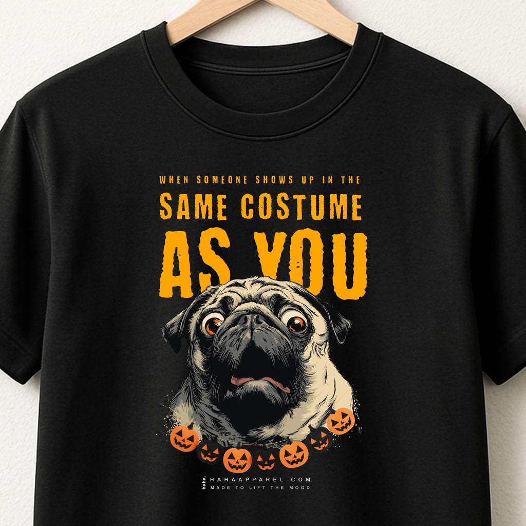 When someone shows up in the same costume as you.