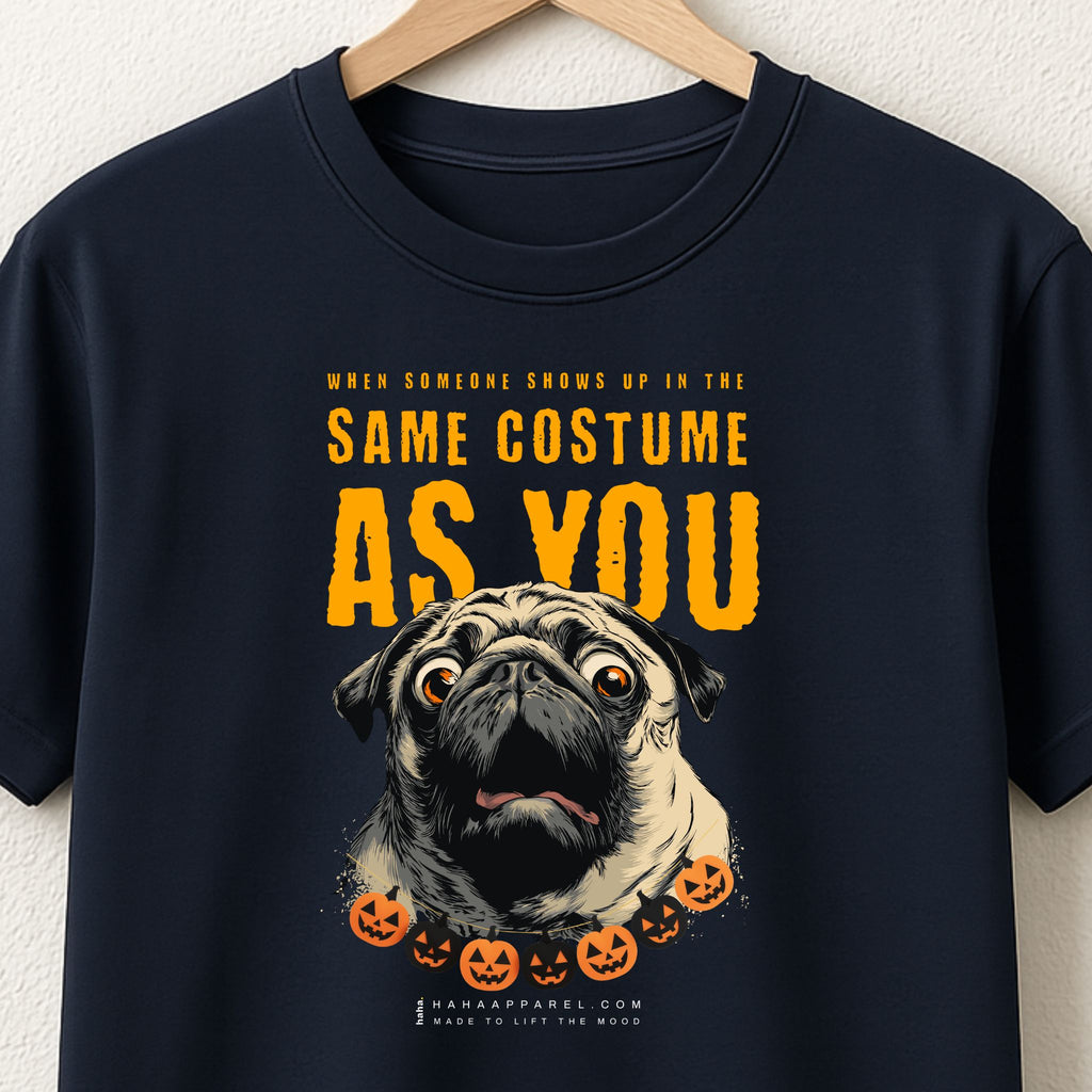 When someone shows up in the same costume as you.